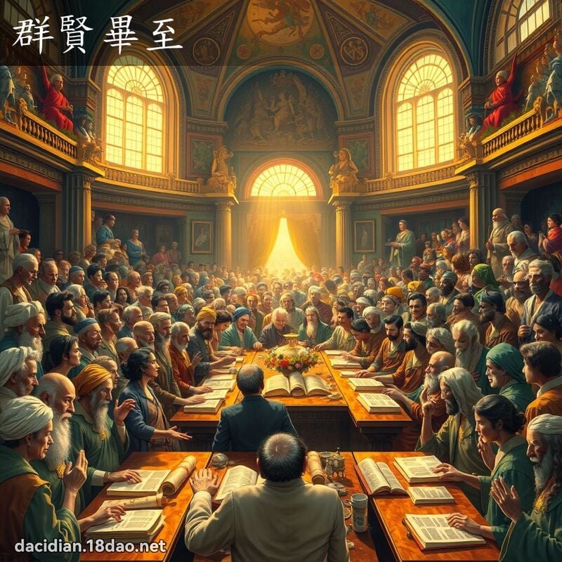 群賢畢至 - 國語大辭典配圖