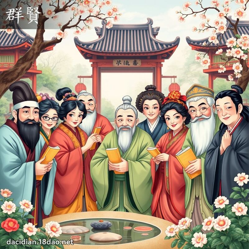 群賢 - 國語大辭典配圖