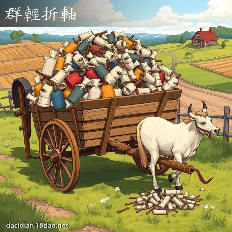 群輕折軸 - 國語大辭典配圖