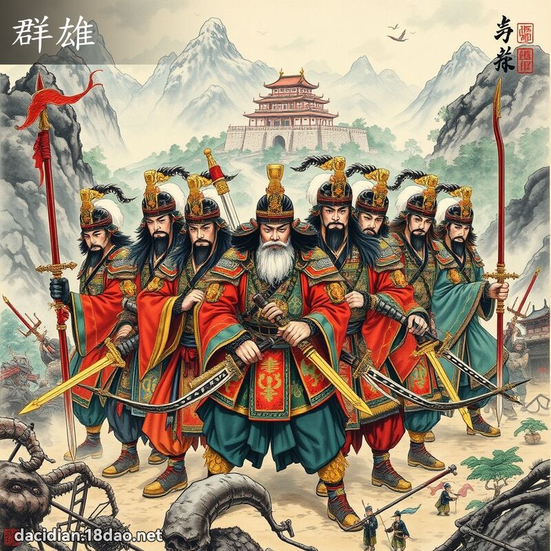 群雄 - 国语大辞典配图