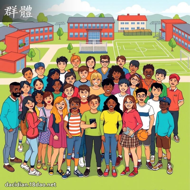 群體 - 國語大辭典配圖