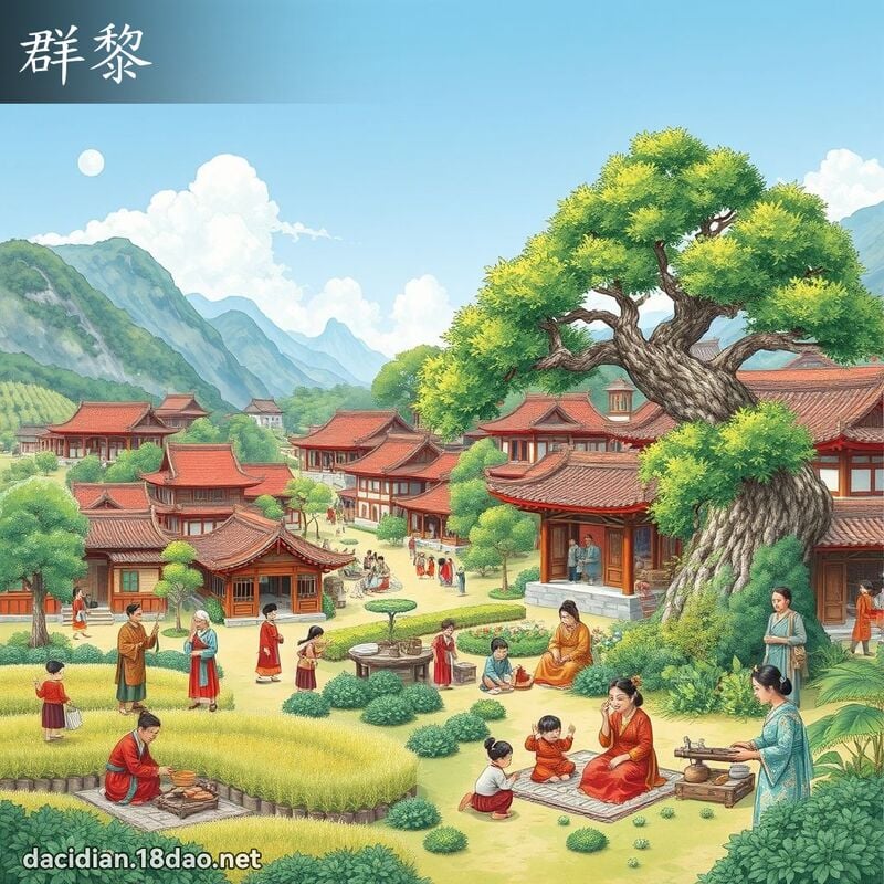 群黎 - 国语大辞典配图