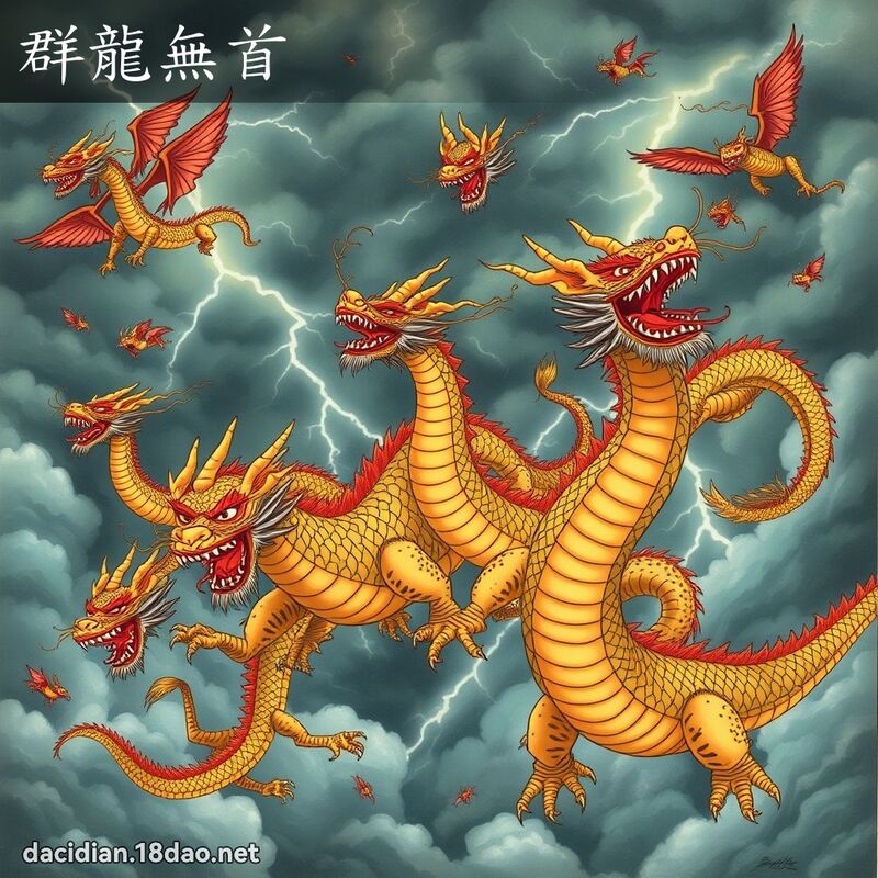 群龍無首 - 國語大辭典配圖