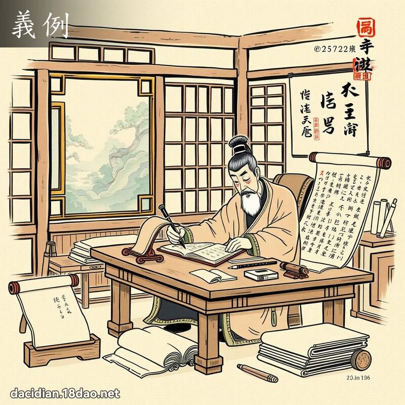 义例 - 国语大辞典配图