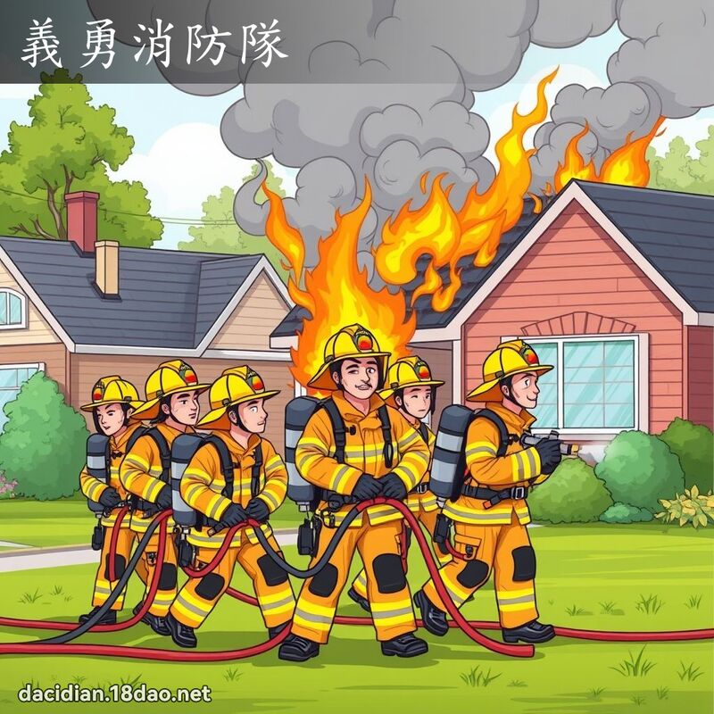 義勇消防隊 - 國語大辭典配圖