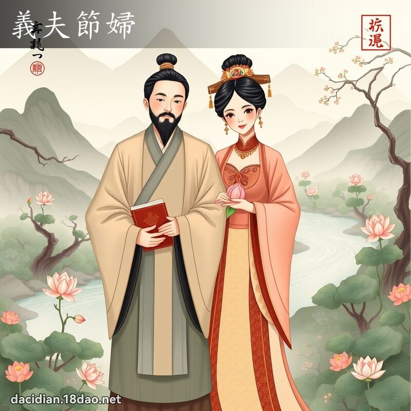 義夫節婦 - 國語大辭典配圖