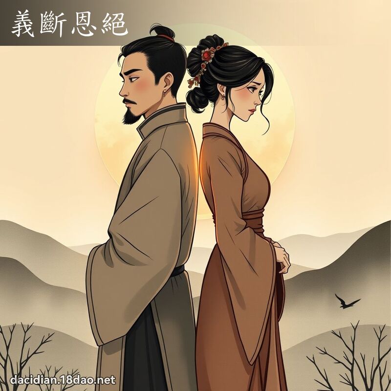 義斷恩絕 - 國語大辭典配圖