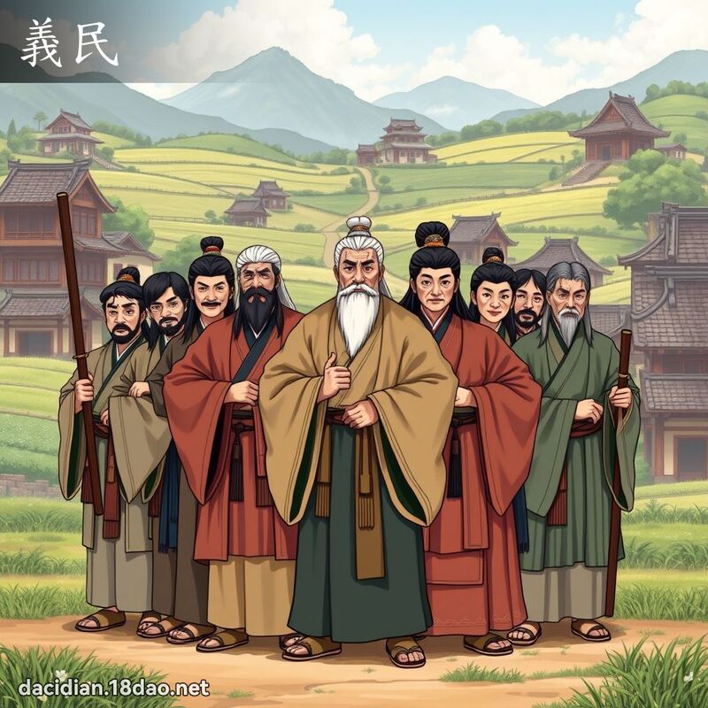 義民 - 國語大辭典配圖