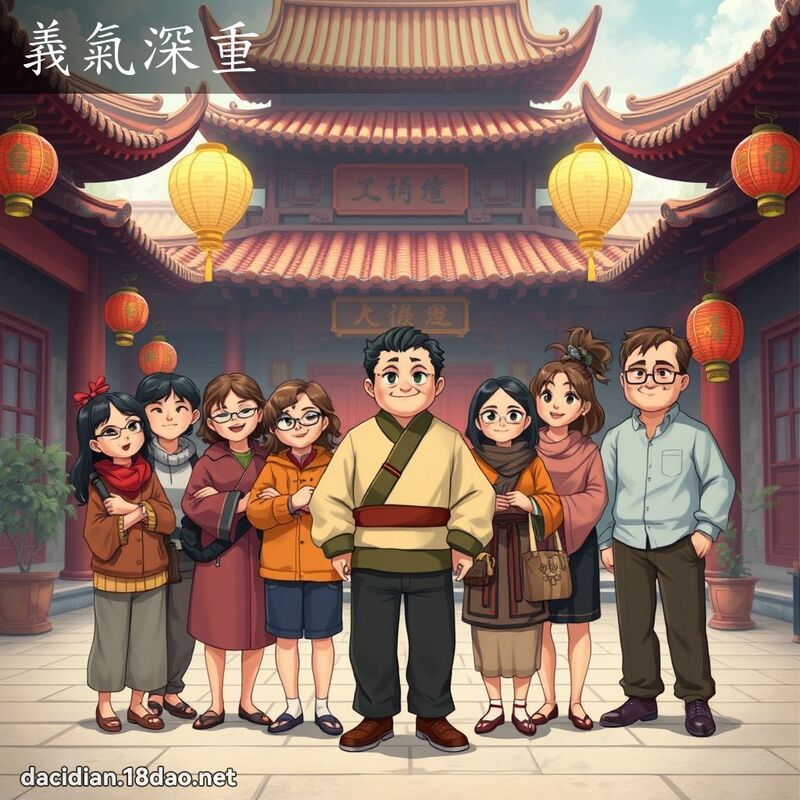 義氣深重 - 國語大辭典配圖