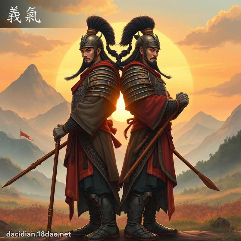 義氣 - 國語大辭典配圖