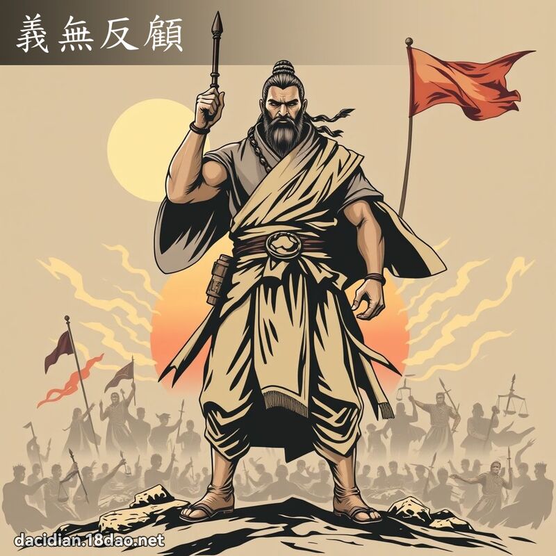 義無反顧 - 國語大辭典配圖