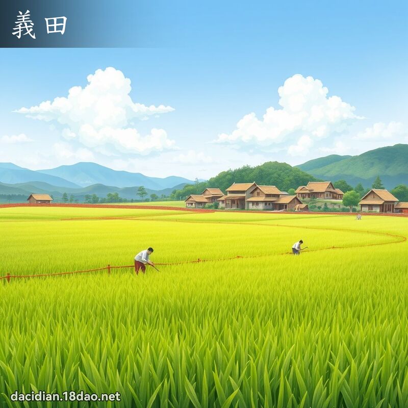 义田 - 国语大辞典配图