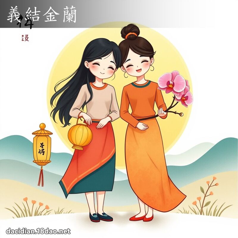 義結金蘭 - 國語大辭典配圖