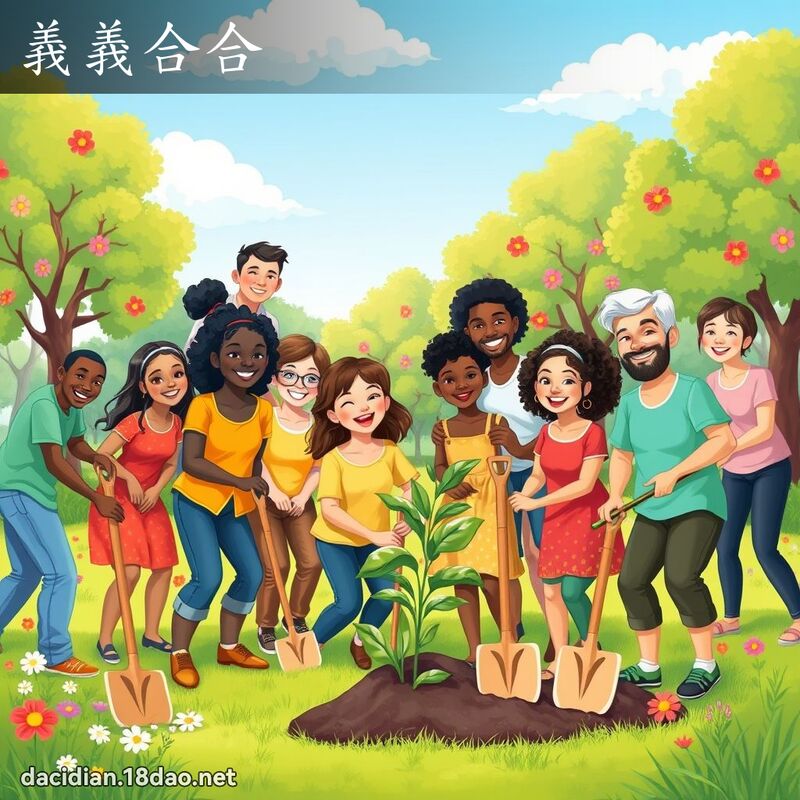 义义合合 - 国语大辞典配图