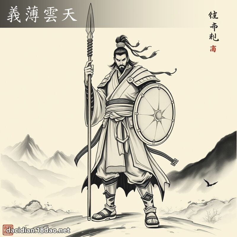 義薄雲天 - 國語大辭典配圖