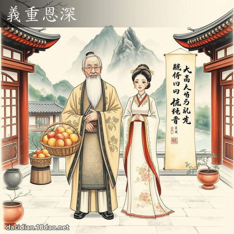 義重恩深 - 國語大辭典配圖