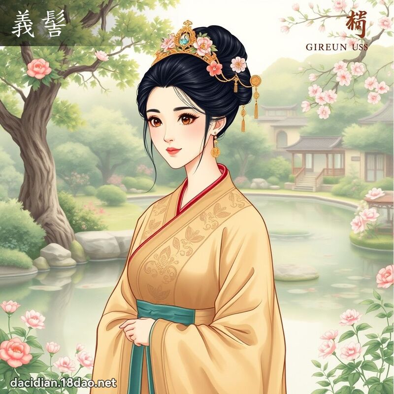 義髻 - 國語大辭典配圖