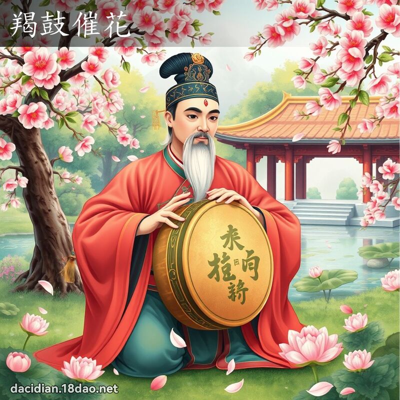 羯鼓催花 - 國語大辭典配圖