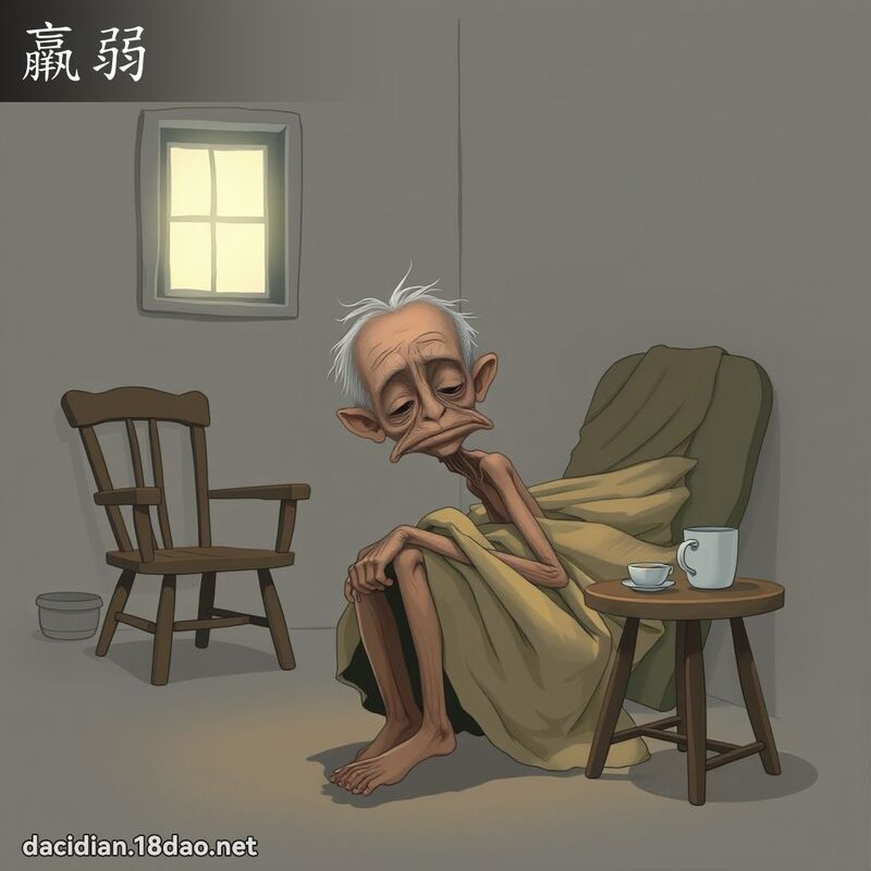 羸弱 - 国语大辞典配图