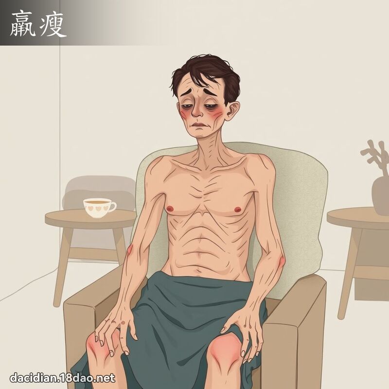 羸瘦 - 國語大辭典配圖