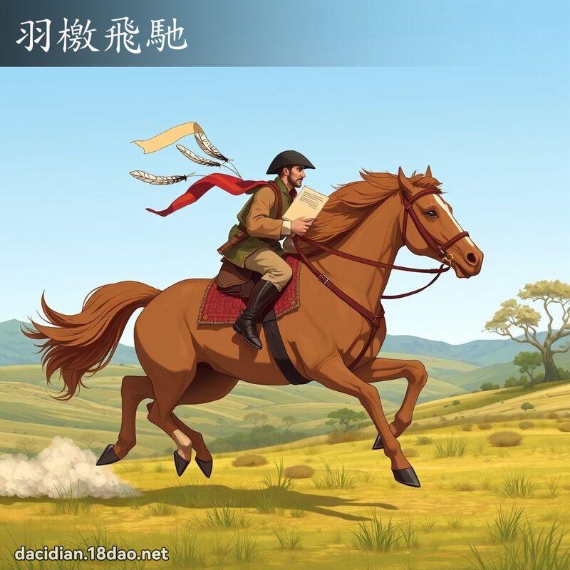 羽檄飛馳 - 國語大辭典配圖