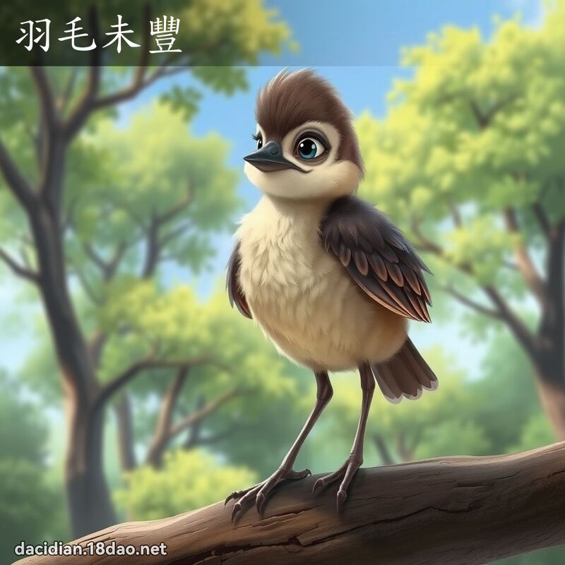 羽毛未豐 - 國語大辭典配圖