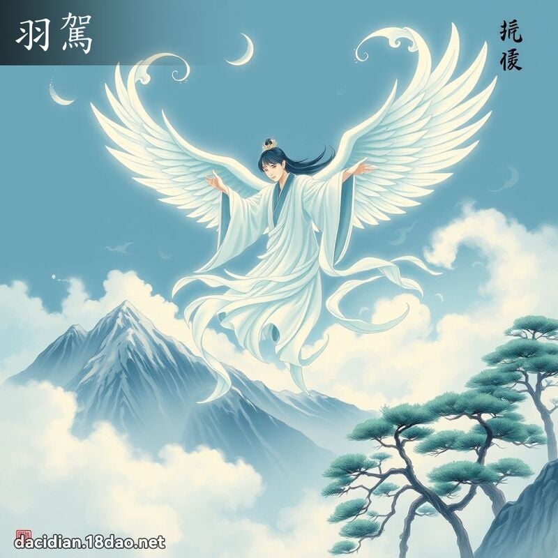 羽駕 - 國語大辭典配圖