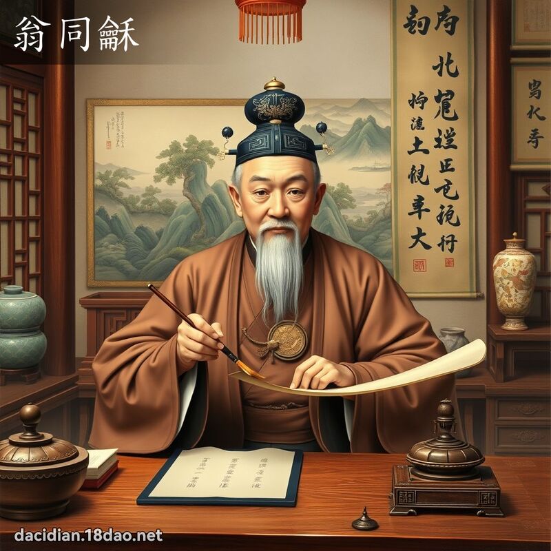 翁同龢 - 国语大辞典配图