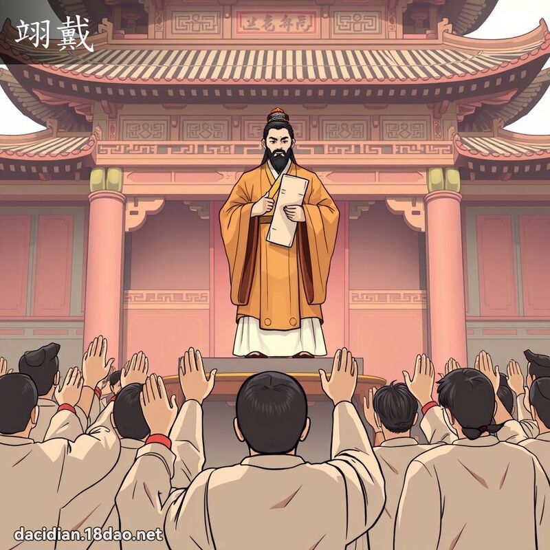 翊戴 - 國語大辭典配圖