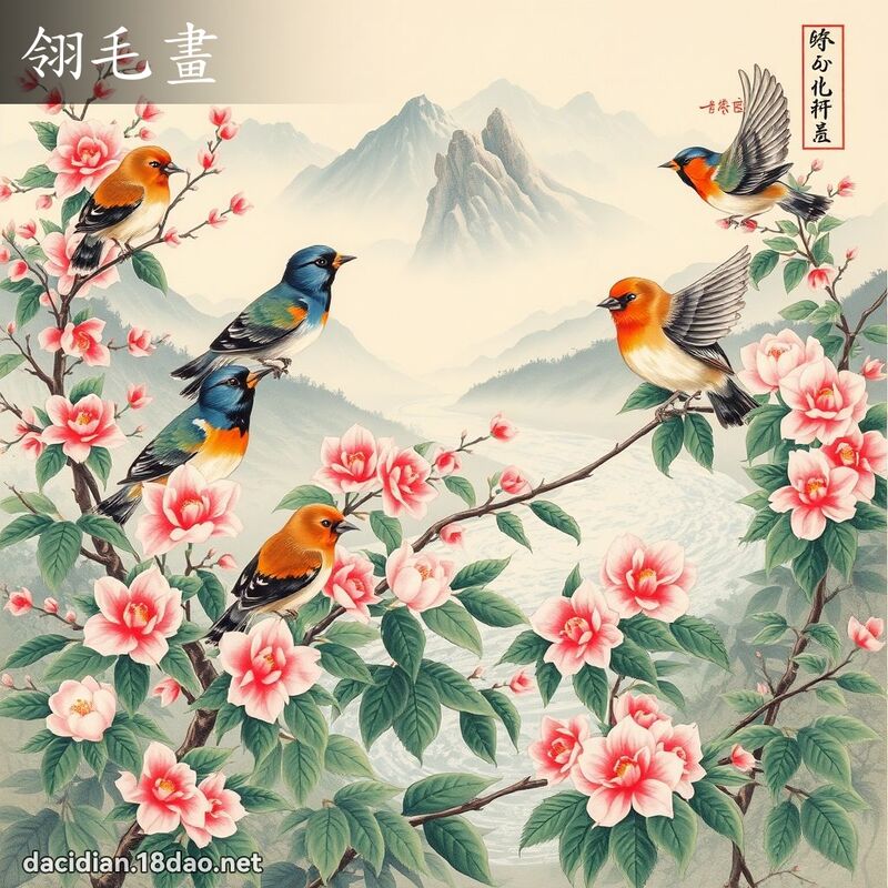 翎毛画 - 国语大辞典配图