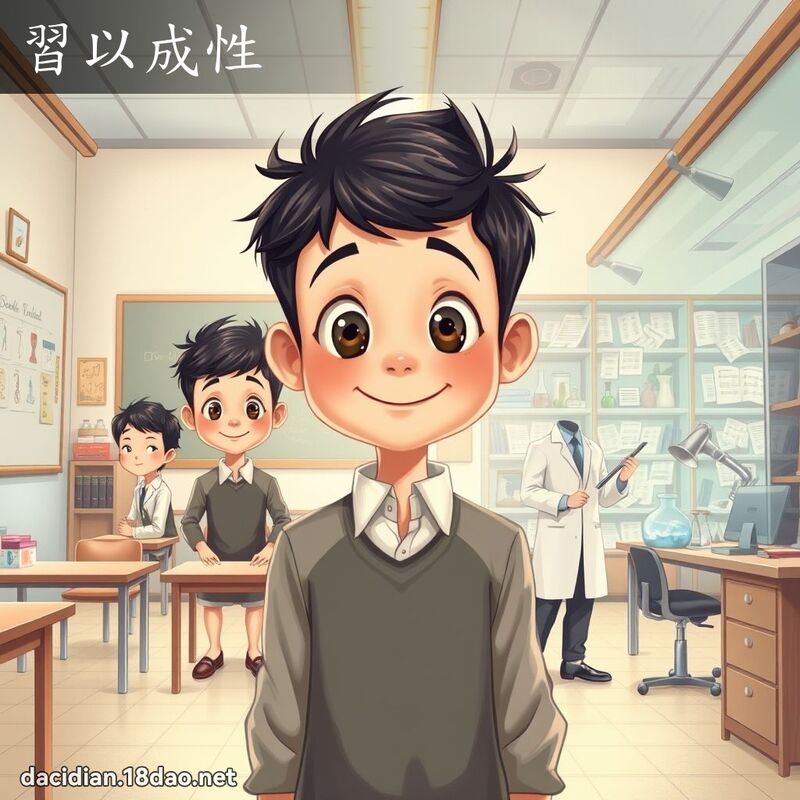 習以成性 - 國語大辭典配圖
