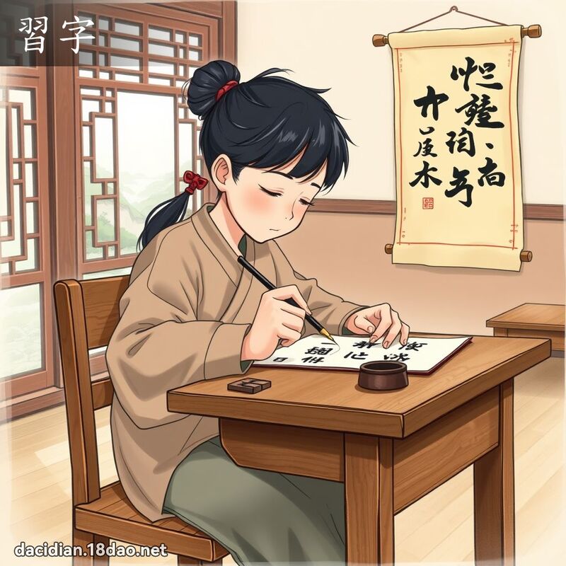 習字 - 國語大辭典配圖
