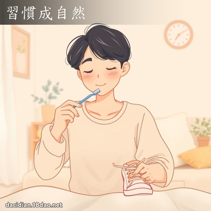 习惯成自然 - 国语大辞典配图
