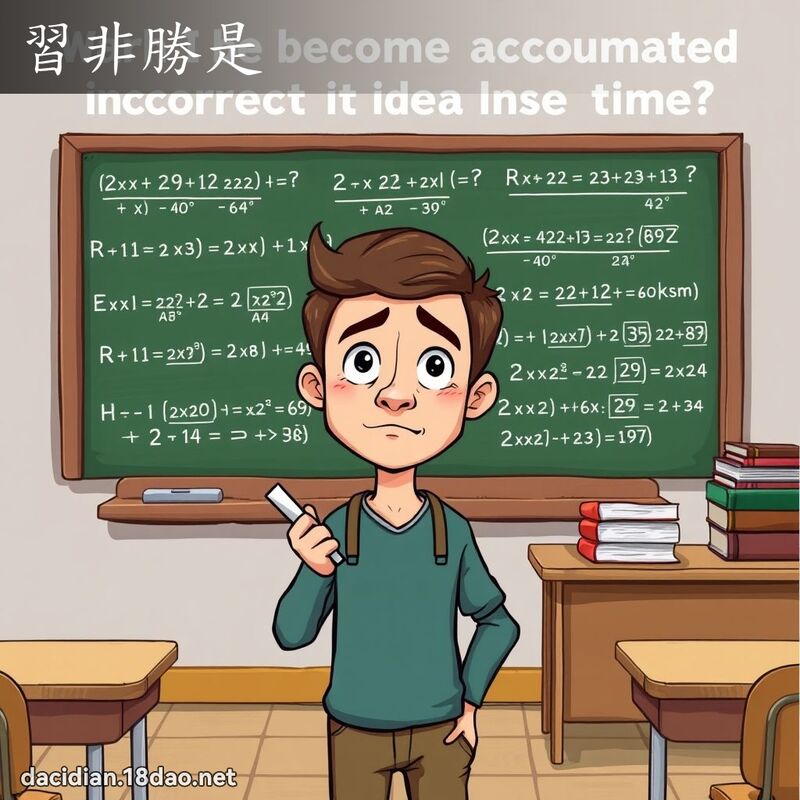 習非勝是 - 國語大辭典配圖
