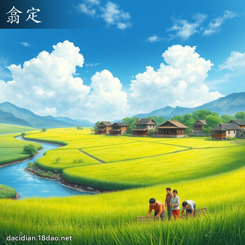 翕定 - 國語大辭典配圖