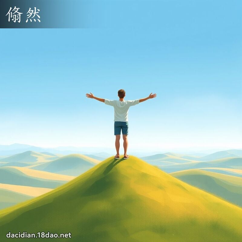 翛然 - 国语大辞典配图