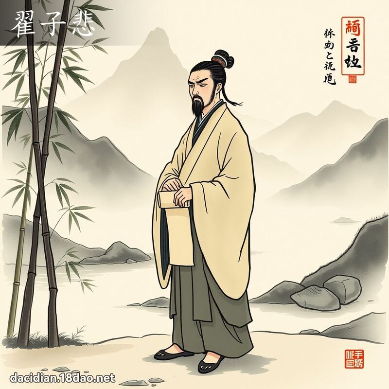 翟子悲 - 國語大辭典配圖