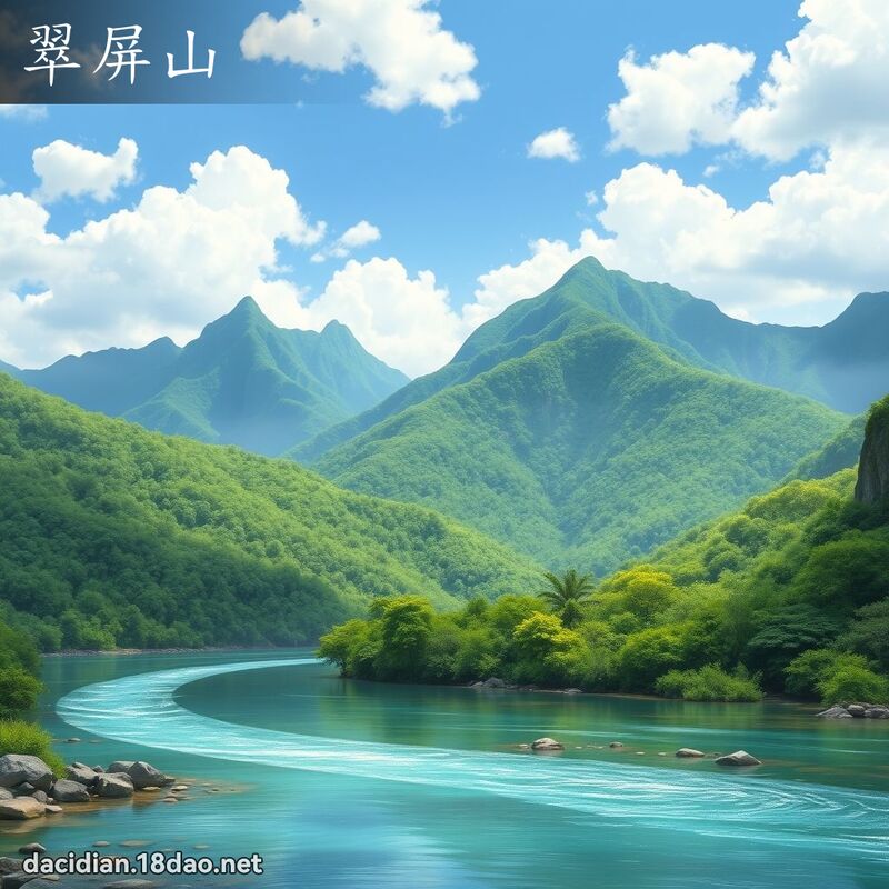 翠屏山 - 國語大辭典配圖
