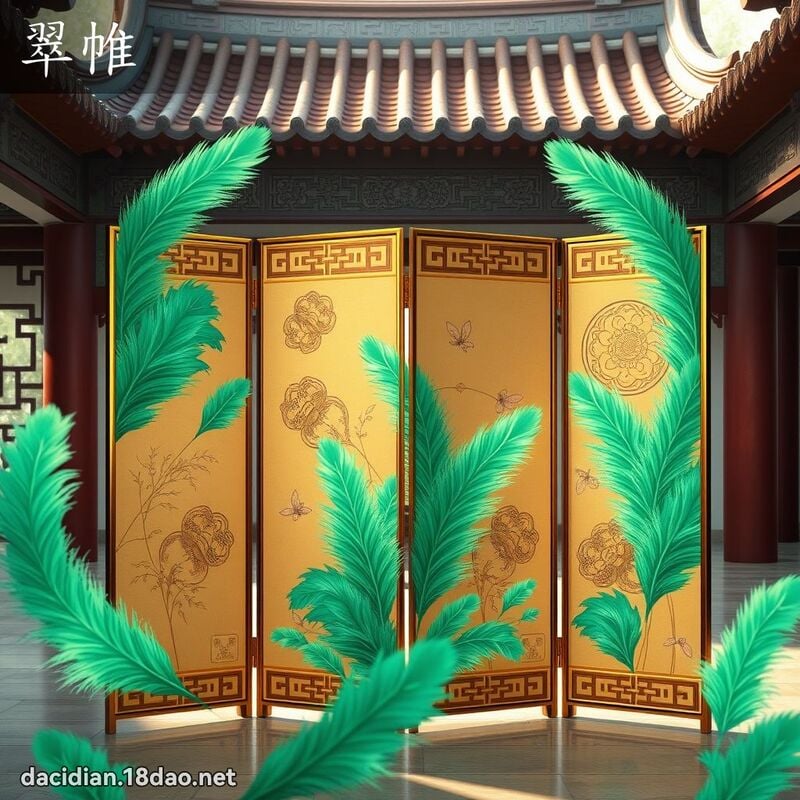 翠帷 - 国语大辞典配图