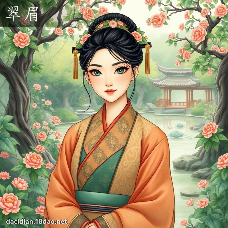 翠眉 - 國語大辭典配圖