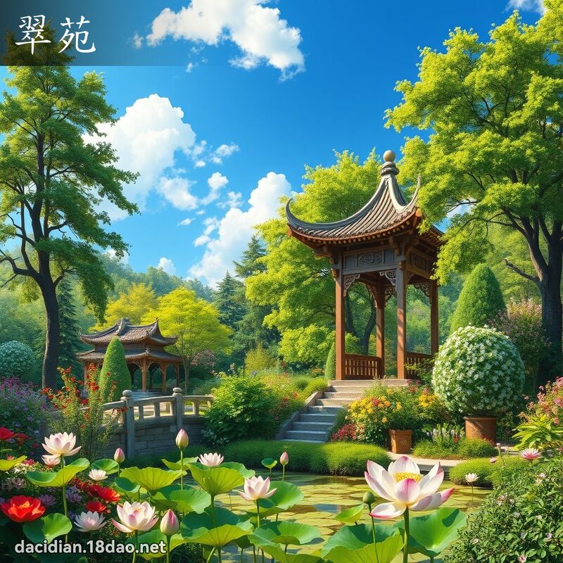 翠苑 - 國語大辭典配圖