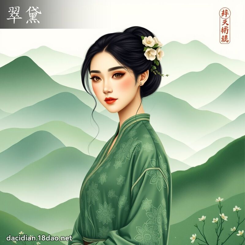 翠黛 - 國語大辭典配圖