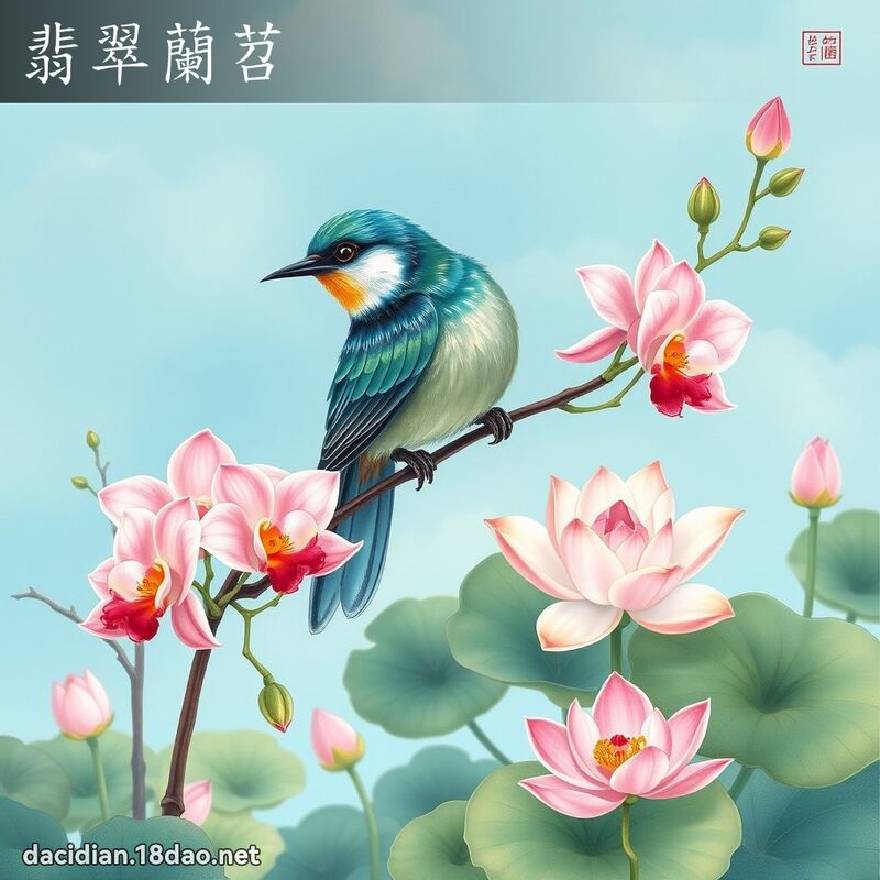翡翠蘭苕 - 國語大辭典配圖