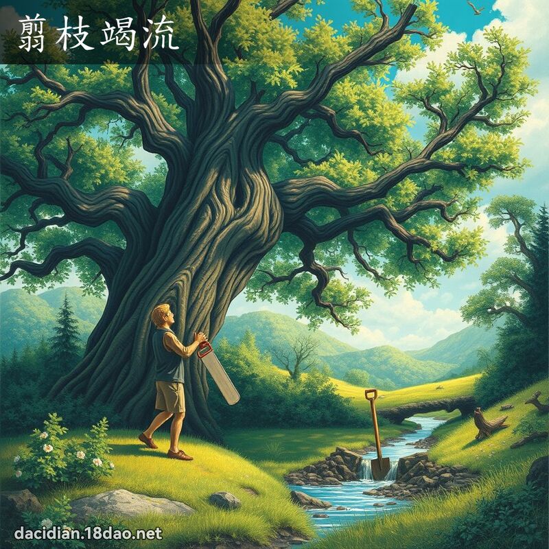 翦枝竭流 - 國語大辭典配圖
