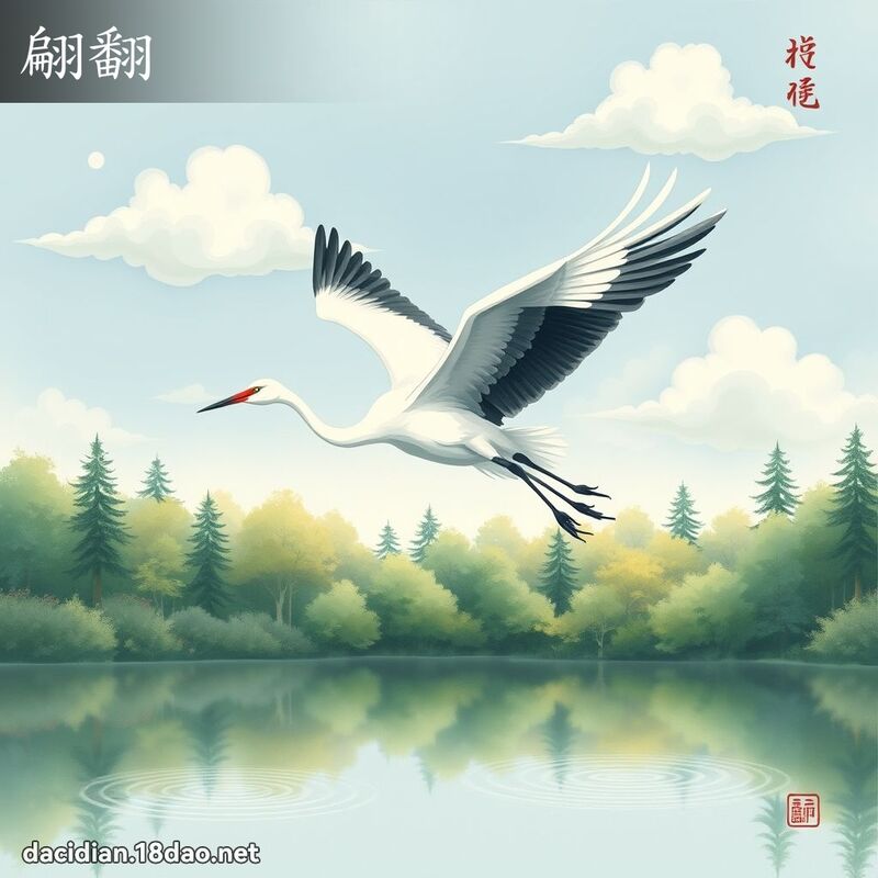 翩翻 - 国语大辞典配图