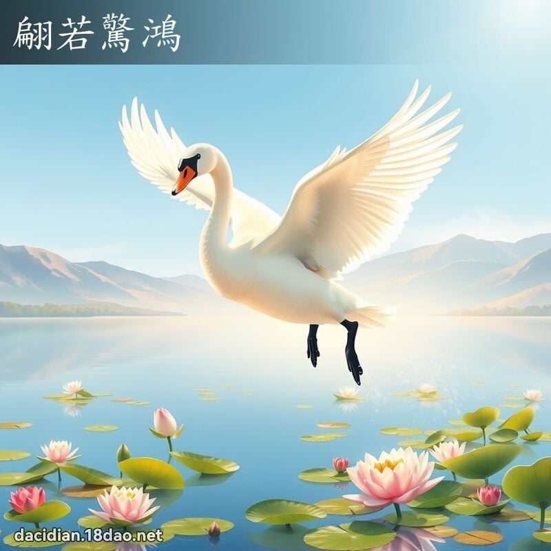 翩若驚鴻 - 國語大辭典配圖