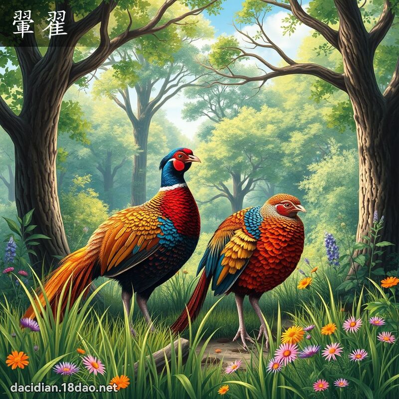 翬翟 - 國語大辭典配圖