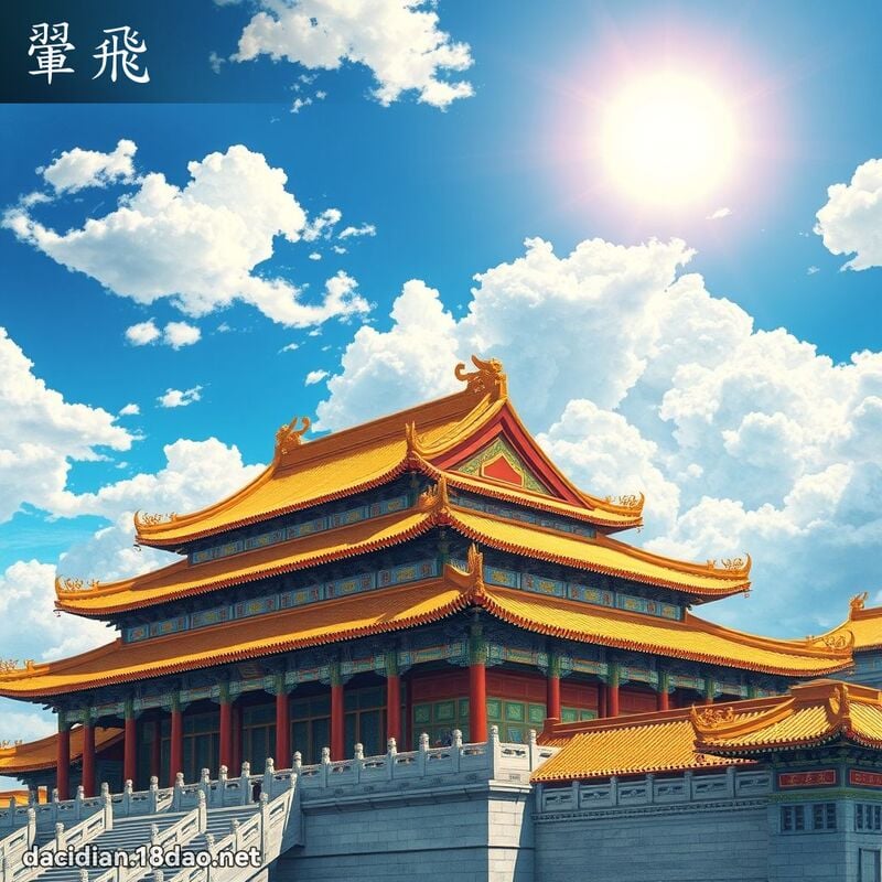 翬飛 - 國語大辭典配圖