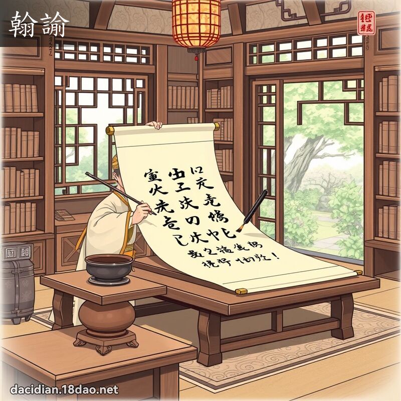 翰諭 - 国语大辞典配图