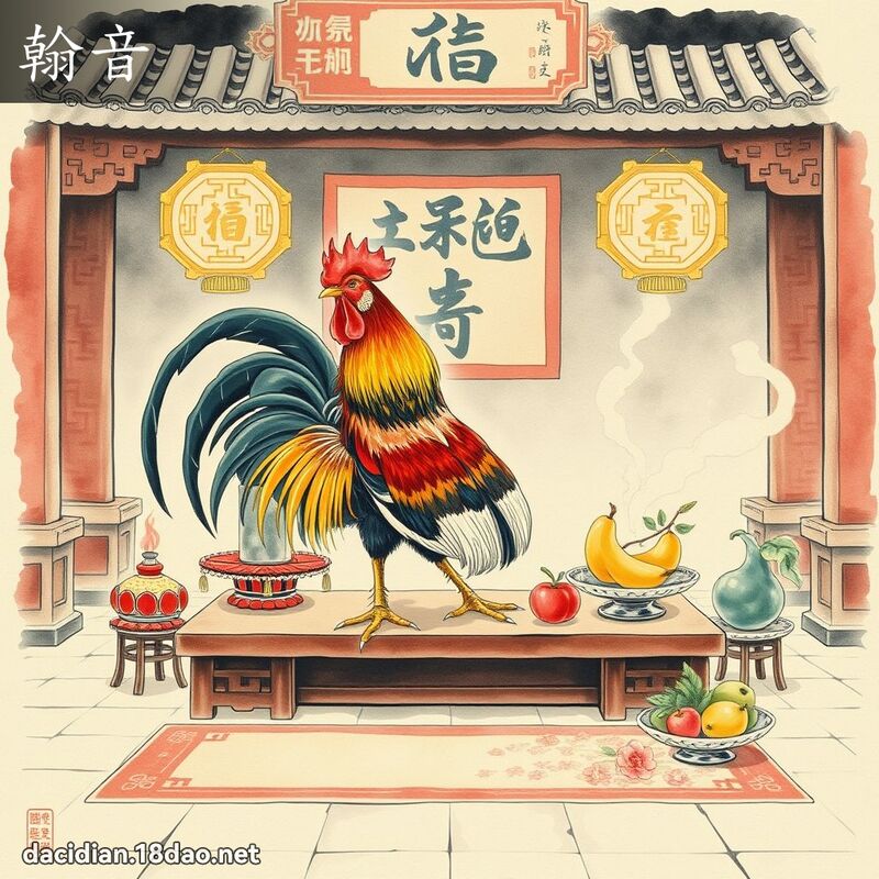 翰音 - 國語大辭典配圖